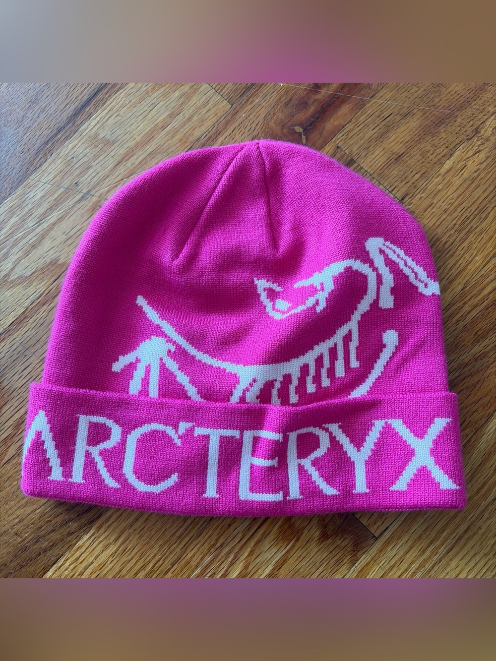 Arc'teryx Kids Hot Pink Beanie with White Logo